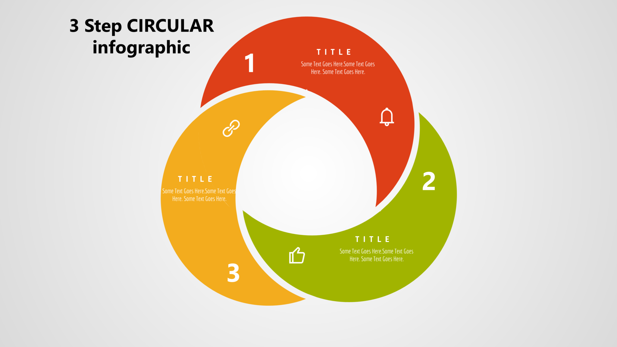 50 Powerpoint 5 Step Circular Infographic Powerup Wit 7792