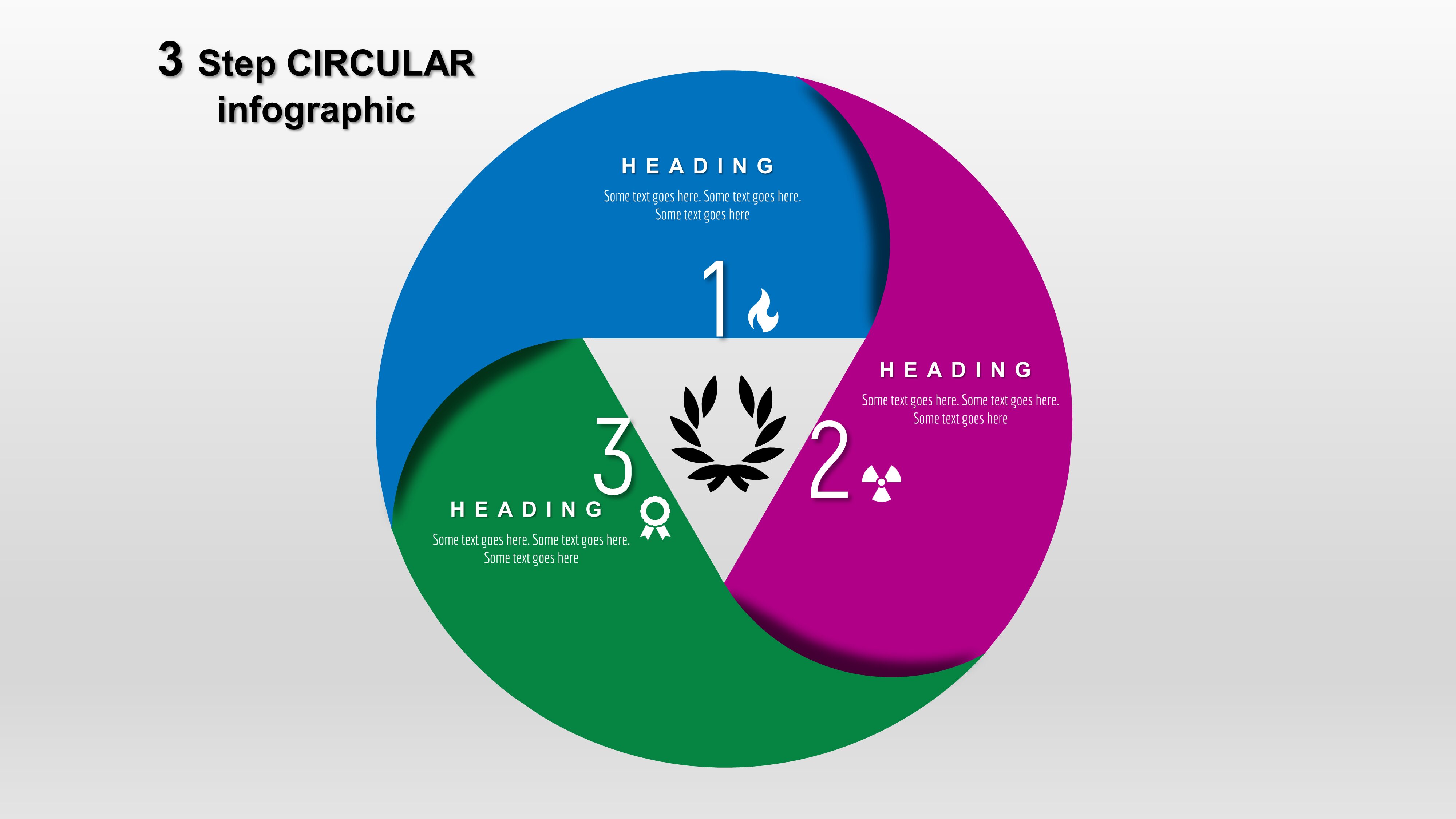 15powerpoint 3 Step Circular Inforgraphic Powerup With Powerpoint 8559