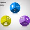 2.PowerPoint 3 Step CIRCULAR BUSINESS infographic