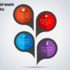 20.PowerPoint 4 Step TEARDROP Inforgraphic