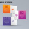 29.Create 3 Step Rectangular infographic
