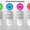 32.PowerPoint 4 Step CIRCULAR infographic