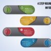 43.PowerPoint 4 Step ROUNDED RECTANGLE infographic