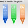 1.PowerPoint 5 step DOWN ARROW head Infographics