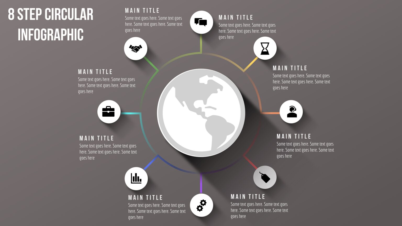 16powerpoint 8 Step Circular Infographic Powerup With Powerpoint 0698