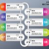 17.PowerPoint 8 Step Rounded Rectangular infographic