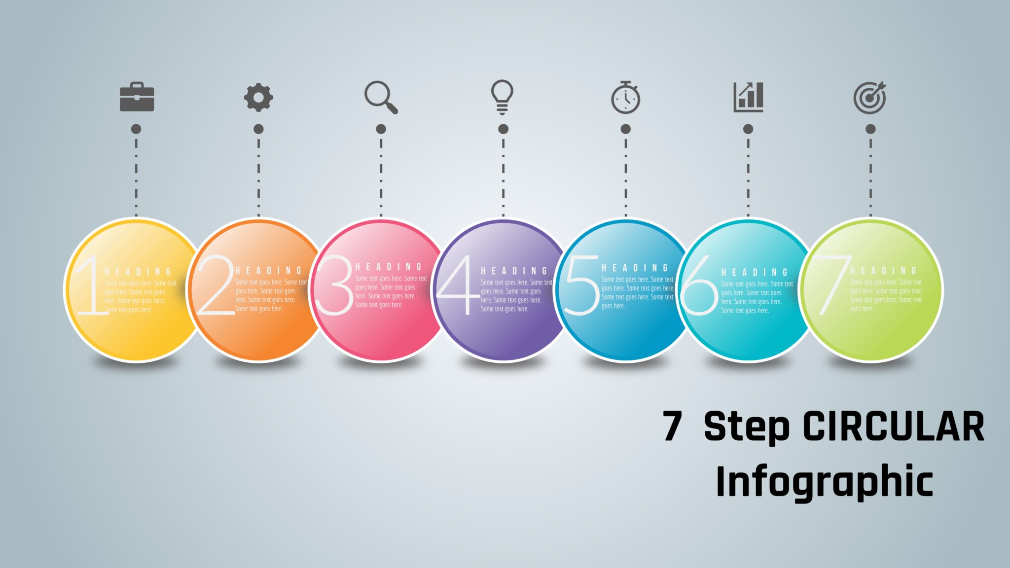 18powerpoint 7 Step Circular Infographic Powerup With Powerpoint 7646