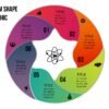 20.PowerPoint 6 step CUSTOM shape infographic