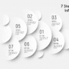 20.PowerPoint 7 Step 3D Circle Infographic