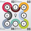 20.PowerPoint 8 Step Semi Circular infographic