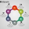 23.PowerPoint 6 Step circular infographic