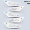 34.PowerPoint 5 Step CUSTOM SHAPE INFOGRAPHIC