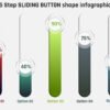 35.PowerPoint 5 Step SLIDING BUTTON shape infographic