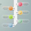 36.PowerPoint 6 Step ROUNDED RECTANGULAR infographic