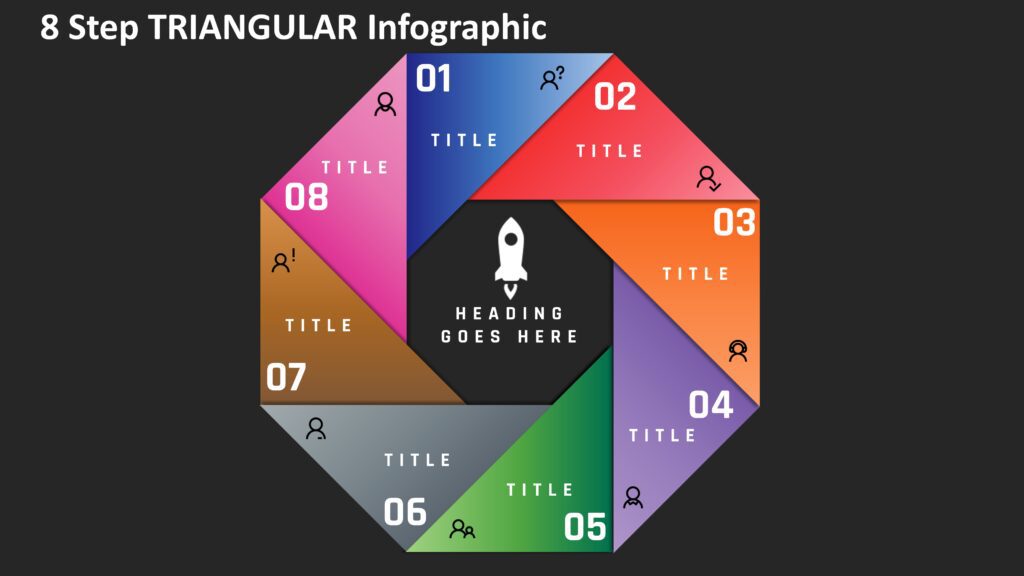 8 Powerpoint 3 Step Triangular Infographic Powerup Wi 2975