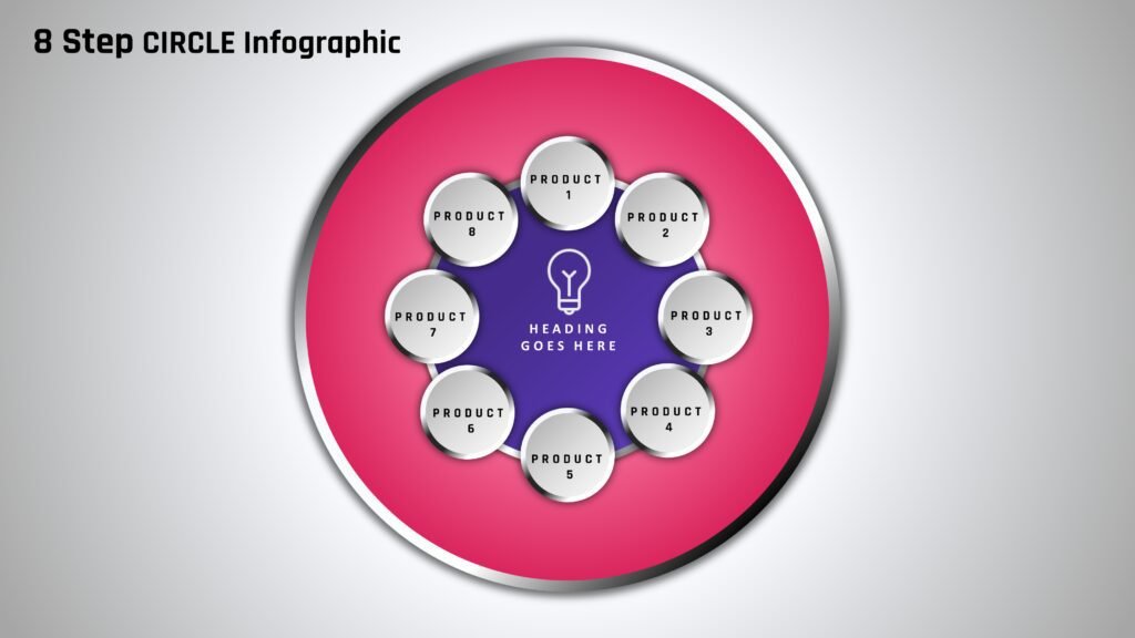 7.PowerPoint 8 step Circle infographic - PowerUP with POWERPOINT