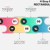 72.PowerPoint 4 Step ROUNDED RECTANGULAR Infographic