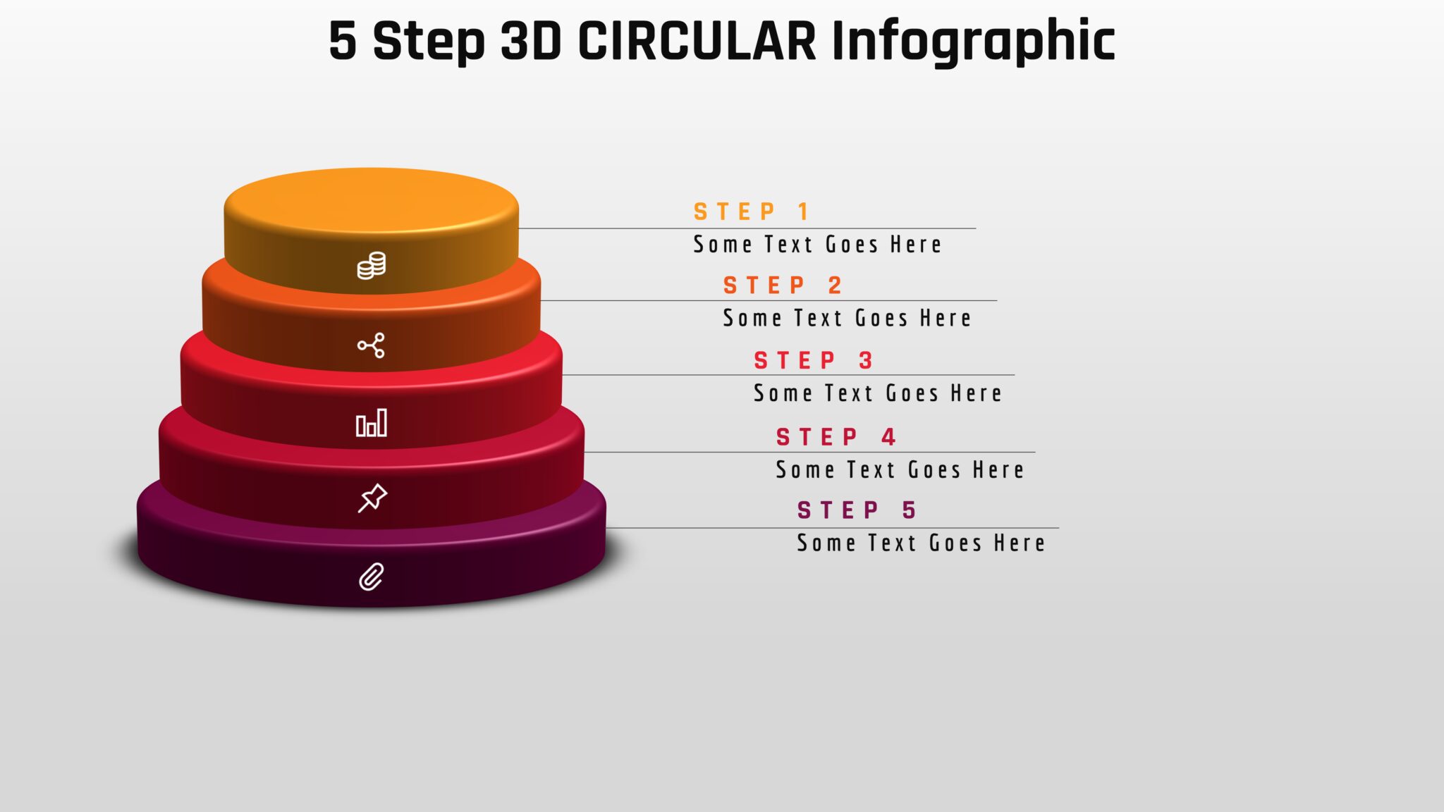 8powerpoint 5 Step 3d Circular Infographic Powerup With Powerpoint 3263