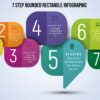 8.PowerPoint 7 Step Rounded Rectangle infographic