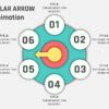 83.PowerPoint 6 Step CIRCULAR ARROW SHAPE Animation
