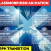 106.PowerPoint 4 Step SLIDING GLASSMORPHISM Animation