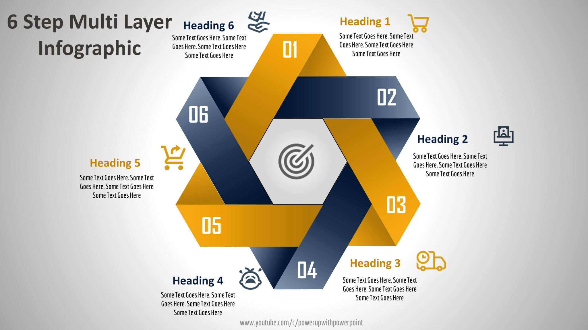 Download PowerPoint Multi-Layer Infographic # 2 - PowerUP with POWERPOINT