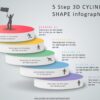 Download PowerPoint 5 Option 3D Cylinder infographic # 42
