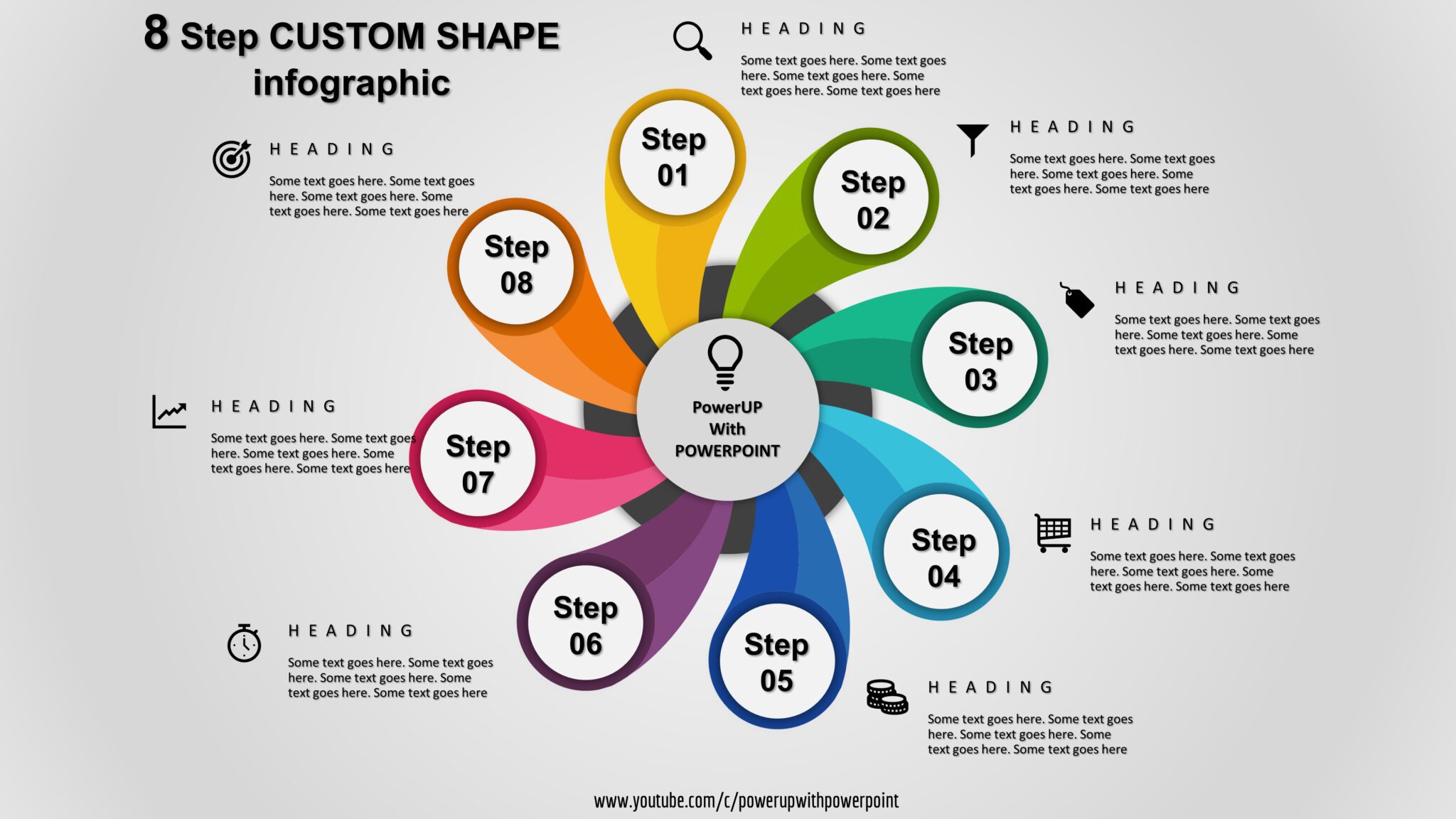 Download Powerpoint 5 Step 3d Circular Infographic 70 Powerup With Powerpoint 0175