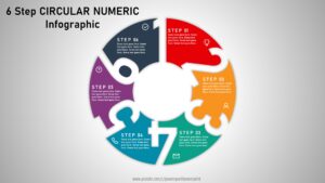Download PowerPoint 6 Step Circular Numeric Infographic # 12