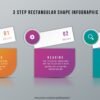 Download PowerPoint 3 Step Rectangular Infographic #25