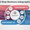 55.PowerPoint 6 Step Business Infographic