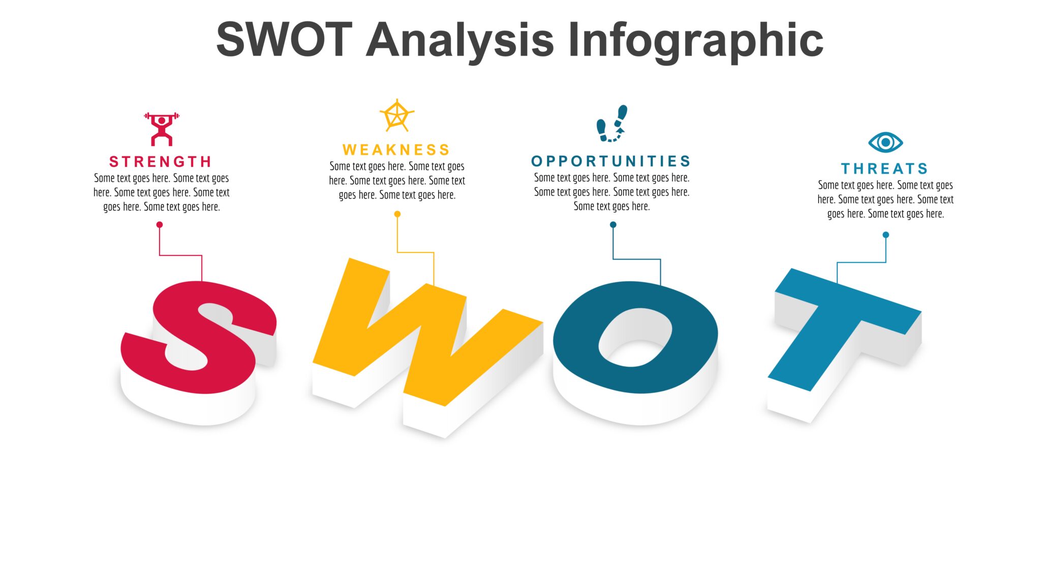 84powerpoint 4 Step Swot Analysis Infographic Powerup With Powerpoint 3496