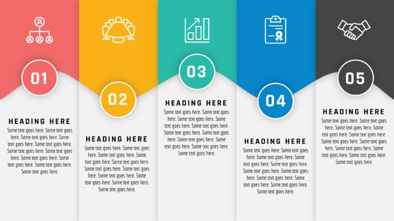 Download PowerPoint 5 Step Colorful Infographic #78 - PowerUP with ...