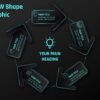 80.PowerPoint 5 Step Arrow Shape Infographic
