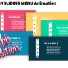 123.PowerPoint Sliding Menu Animation using Morph Transition