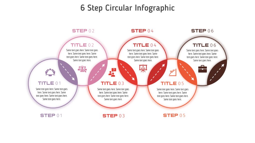 63PowerPoint 6 Step Circular Infographic   PowerUP With POWERPOINT