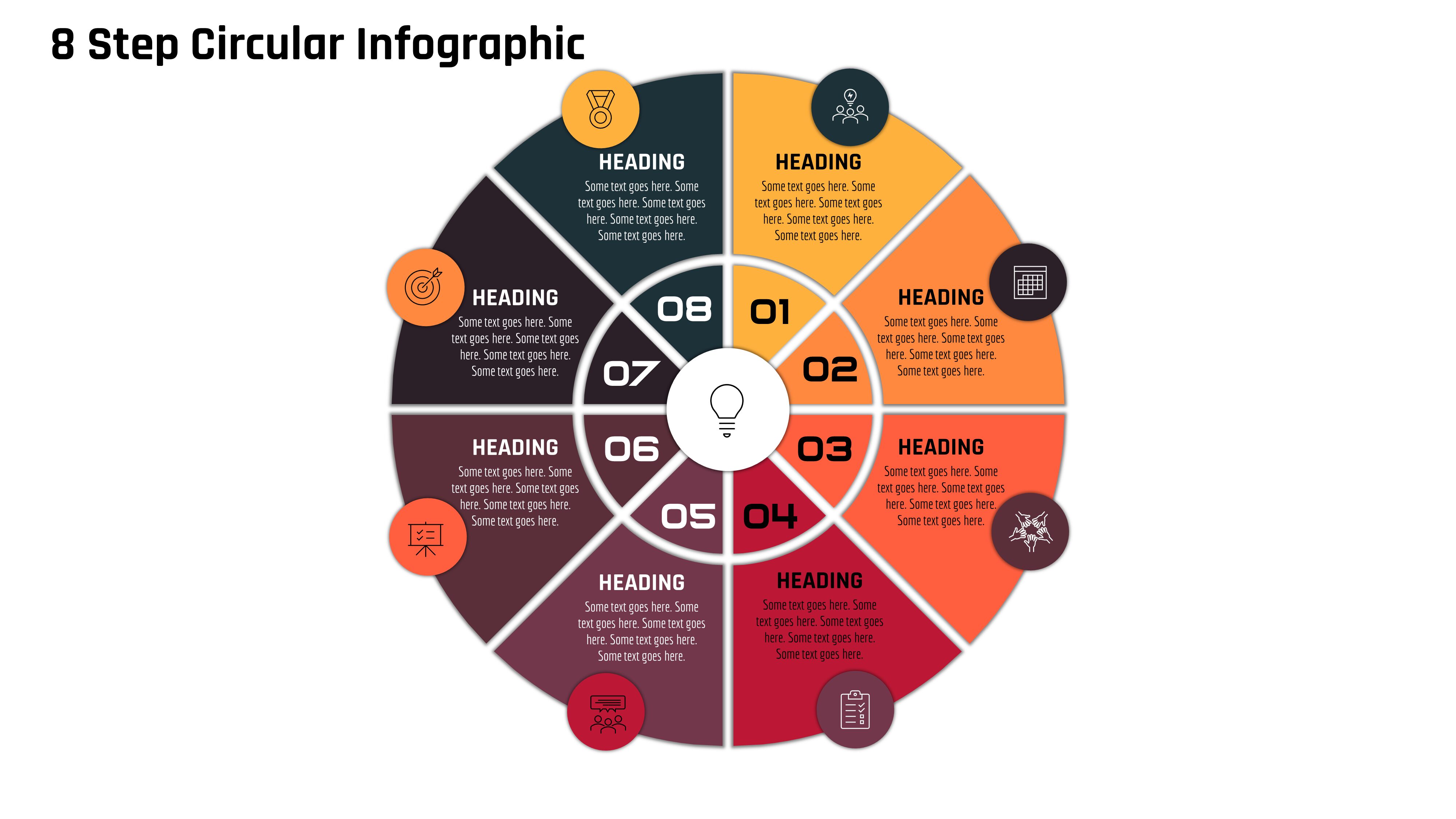 43powerpoint Presentation With 8 Step Circular Infographic Powerup With Powerpoint 9331
