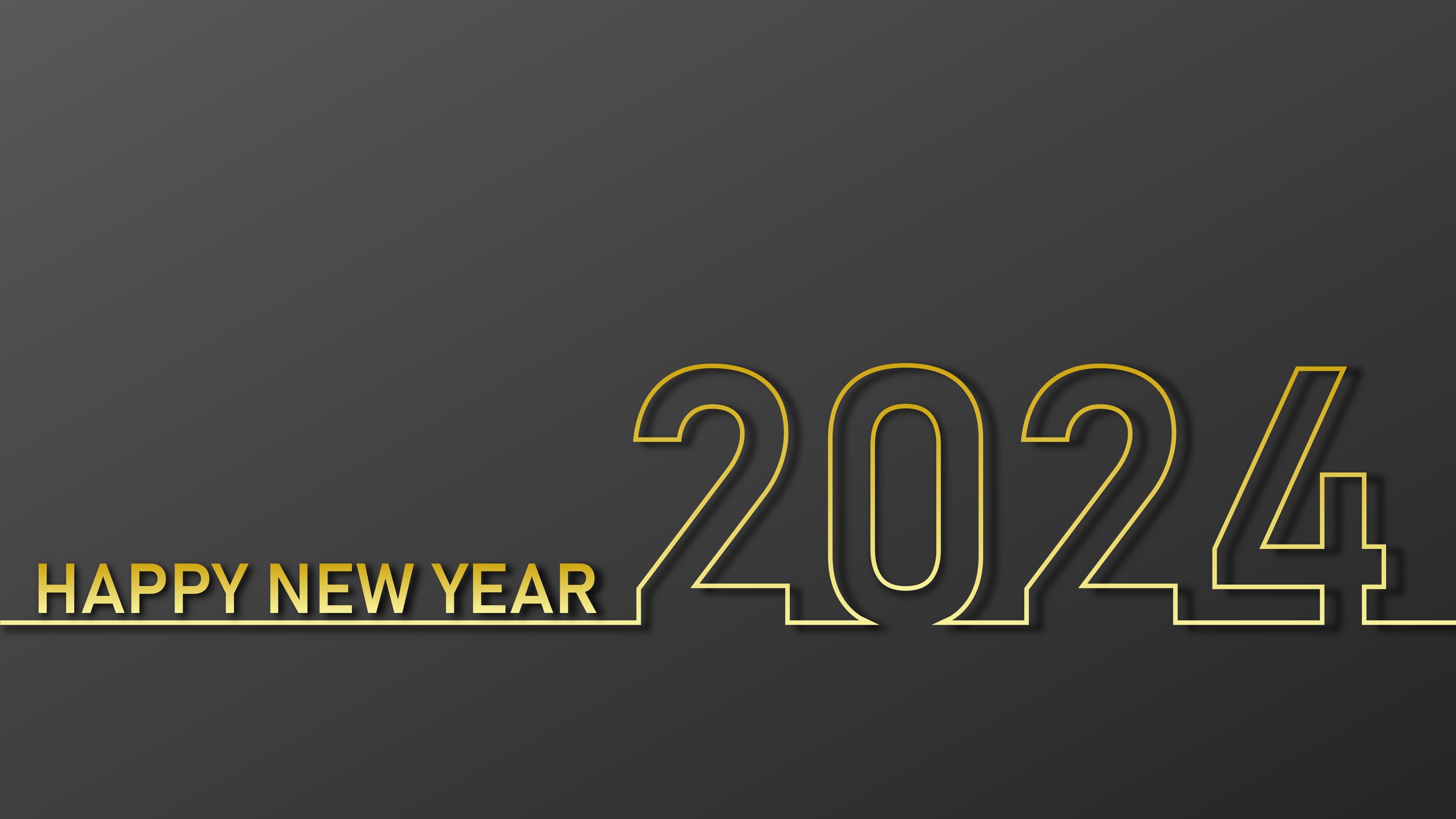59.PowerPoint Happy New Year 2024 Template PowerUP with POWERPOINT