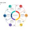 65.PowerPoint 6 Step Circular Line Infographic