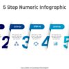 Download PowerPoint 5 Step Numeric Shadow Infographic