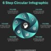 Download PowerPoint 6 option Circular Infographic Animation using Morph #154