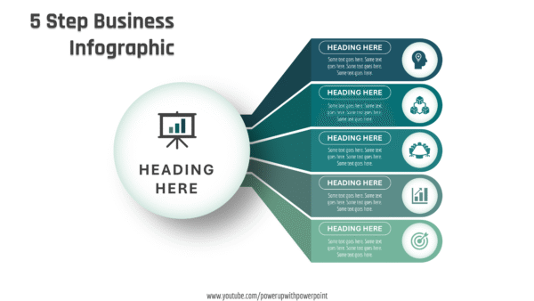 Download PowerPoint 5 Option Business Infographic #107