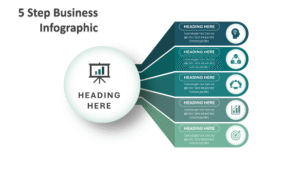 107.PowerPoint 5 Step Business Infographic