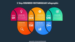 Download PowerPoint 5 Option Rectangular Infographic #108