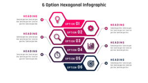 88.PowerPoint 6 Step Hexagonal Infographic