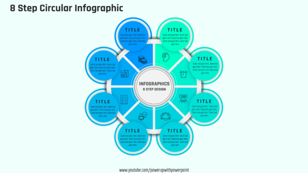 Download PowerPoint 8 Step Circular Infographic #59